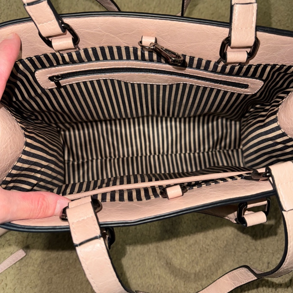 Elegant Pink Floral Tote Bag hibiscus tote - Picture 2 of 4